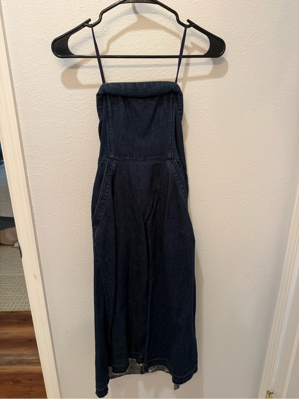 HOLDING HORSES Dark Denim Strap Dress